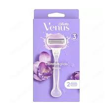 خودتراش ژیلت venus ونوس بریز 3 لبه با 2 تیغ یدک ژیلت