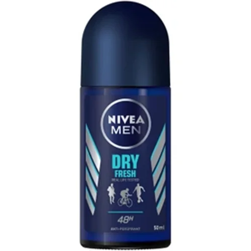مام رول بدن مردانه نیوا 48 ساعته درای فرش حجم 50 میل ا Nivea Dry Fresh Roll On Deodorant 48h for men 50ml