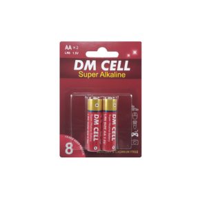 باتری قلمی DM CELL کارت 2 عددی الکالاین