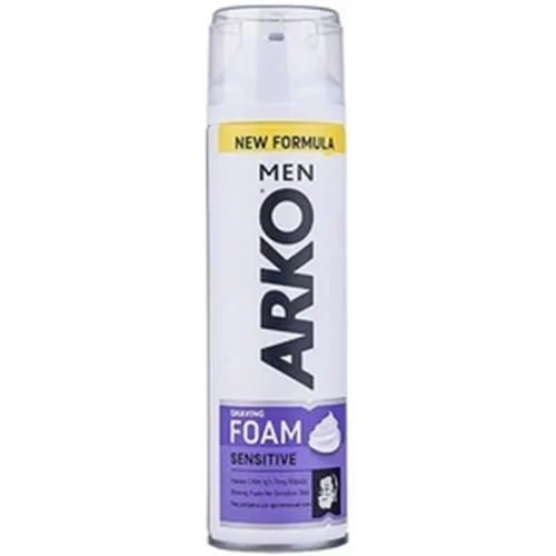 فوم اصلاح آرکو من مدل Sensitive مناسب پوست حساس ا ARKO men Sensitive Shaving Foam 200ml