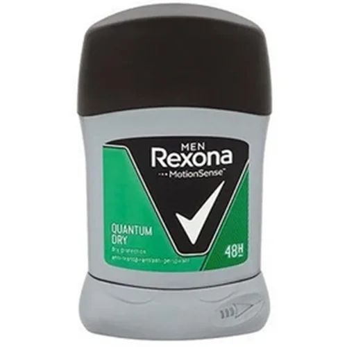 مام صابونی مردانه رکسونا مدل QUANTUM DRY حجم 50 میلی لیتر ا Rexona QUANTUM DRY Stick Deodorant 50ml