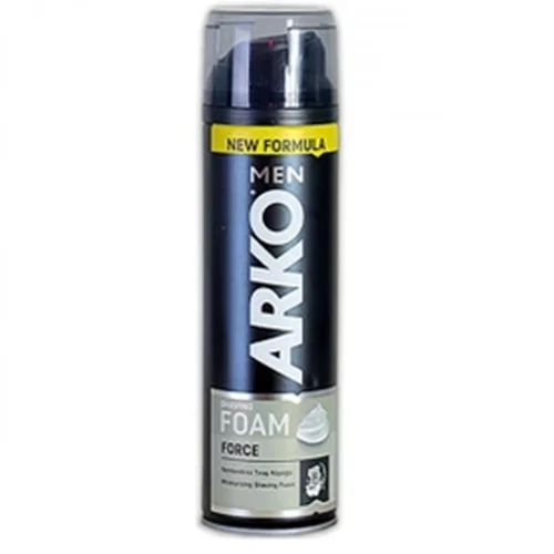 فوم اصلاح آرکو مدل Arko Shaving Foam Force حجم 200 میلی لیتر ا Arko New Shaving Foam Force 200ml